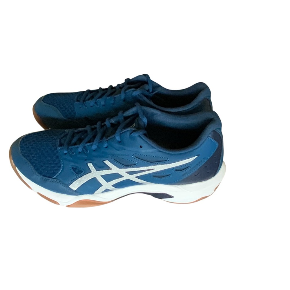Asics Blue and White Athletic Shoes